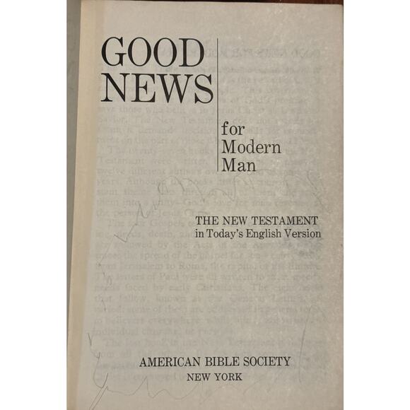 Good News For Modern Man New Testament Today's English Version Large Print READ - Picture 5 of 9